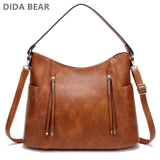 DIDA BEAR PU Leather Shoulder Bag