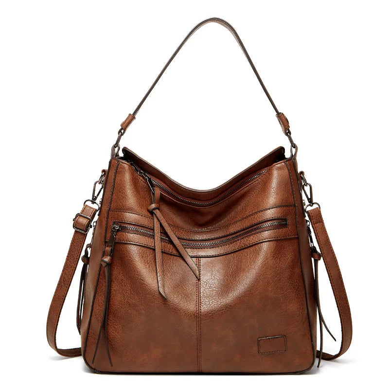 Vintage PU Leather Tote