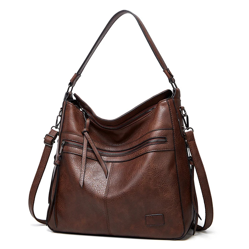 Vintage PU Leather Tote