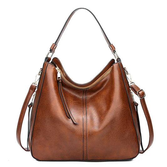 Vintage PU Leather Tote