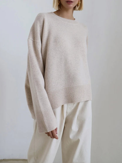 Cozy Oversized Knit Sweater – Your Go-To Autumn/Winter Staple