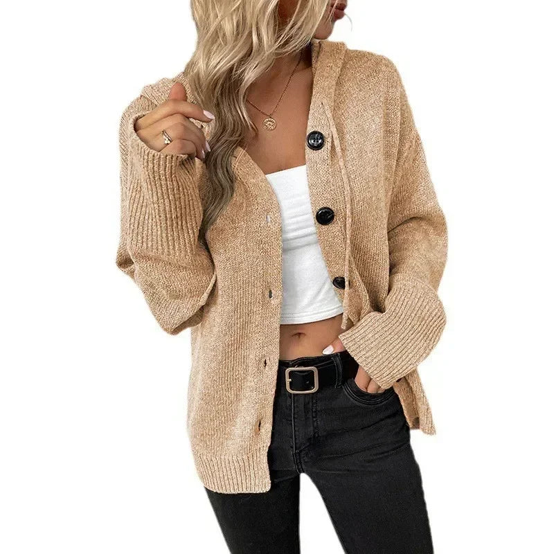 Women's Hooded Knit Sweater