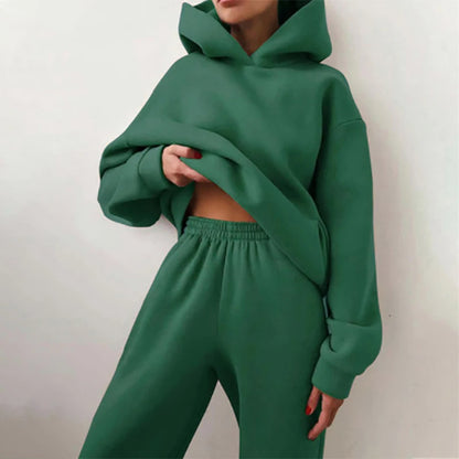 Casual Hooded Two-Piece Set