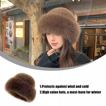 Women's Faux Fur Bucket Hat