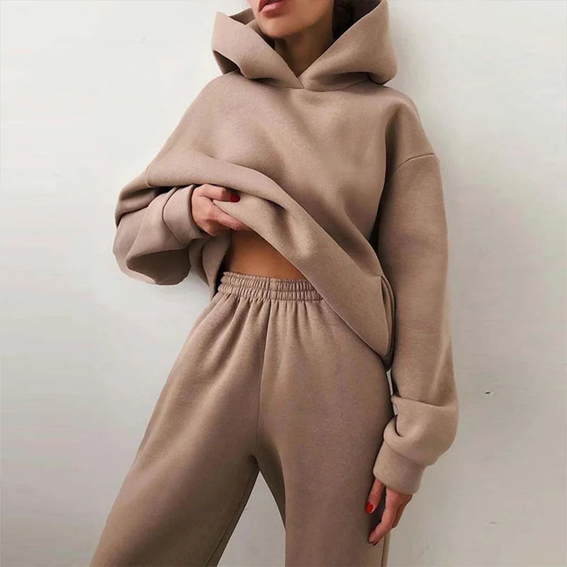 Casual Hooded Two-Piece Set