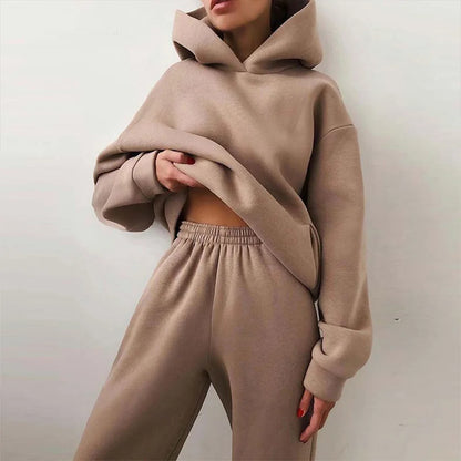 Casual Hooded Two-Piece Set