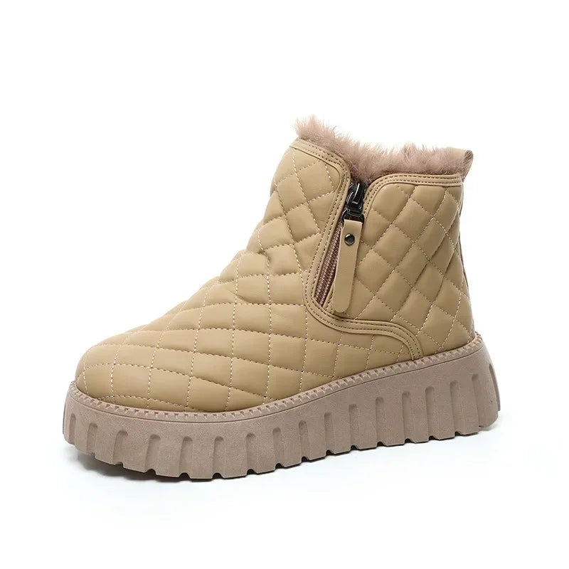 Winter Snow Boots Plush Warm Anti-Slip Casual Shoes