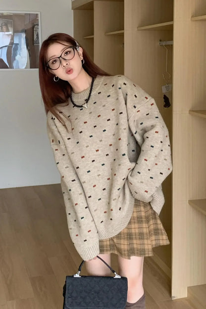 Korean Streetwear Printed Sweater