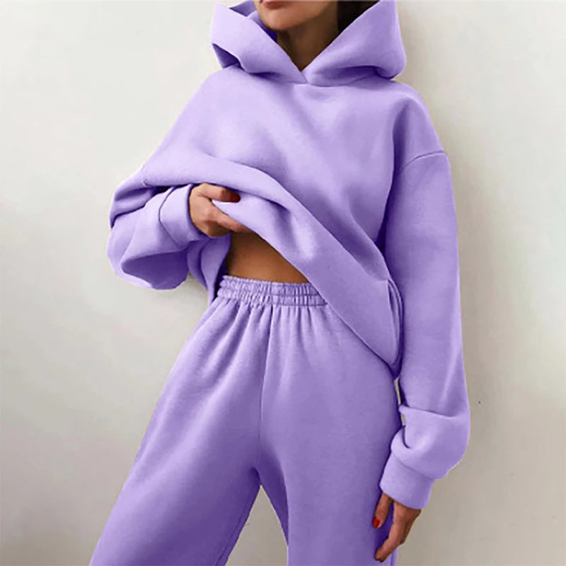 Casual Hooded Two-Piece Set