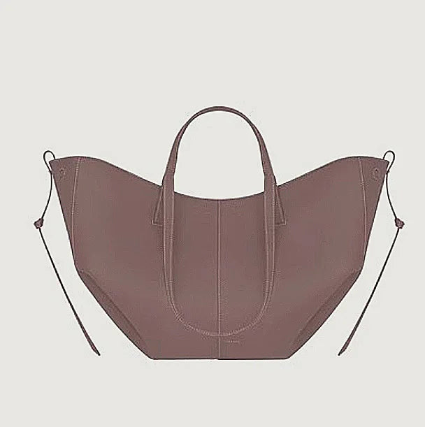 Elegant Leather Bucket Bag