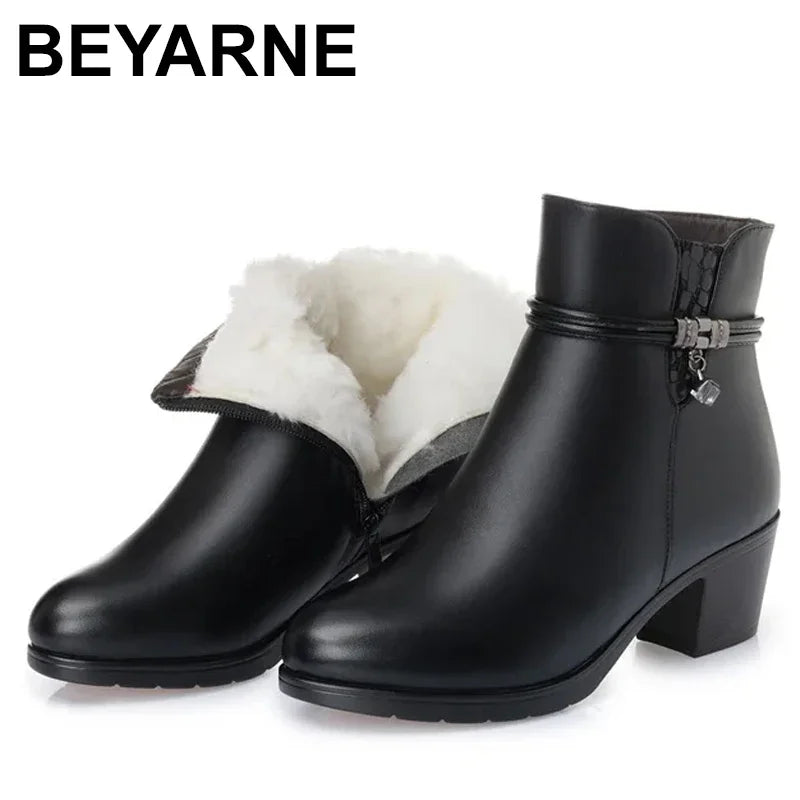 Women's Genuine Leather Ankle Boots