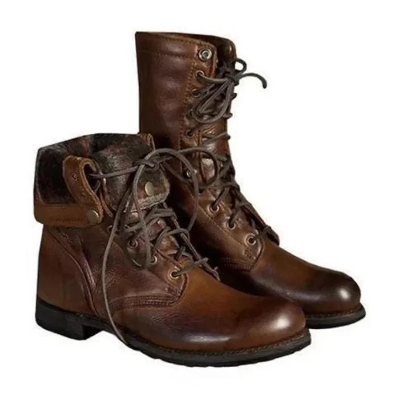 Maiernisi PU Leather Motorcycle Boots