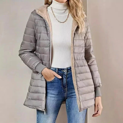 Women's Quilted Hooded Jacket