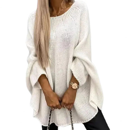 Elegant Batwing Sleeve Knit Sweater