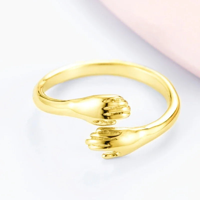 Trendy Geometric Alloy Ring