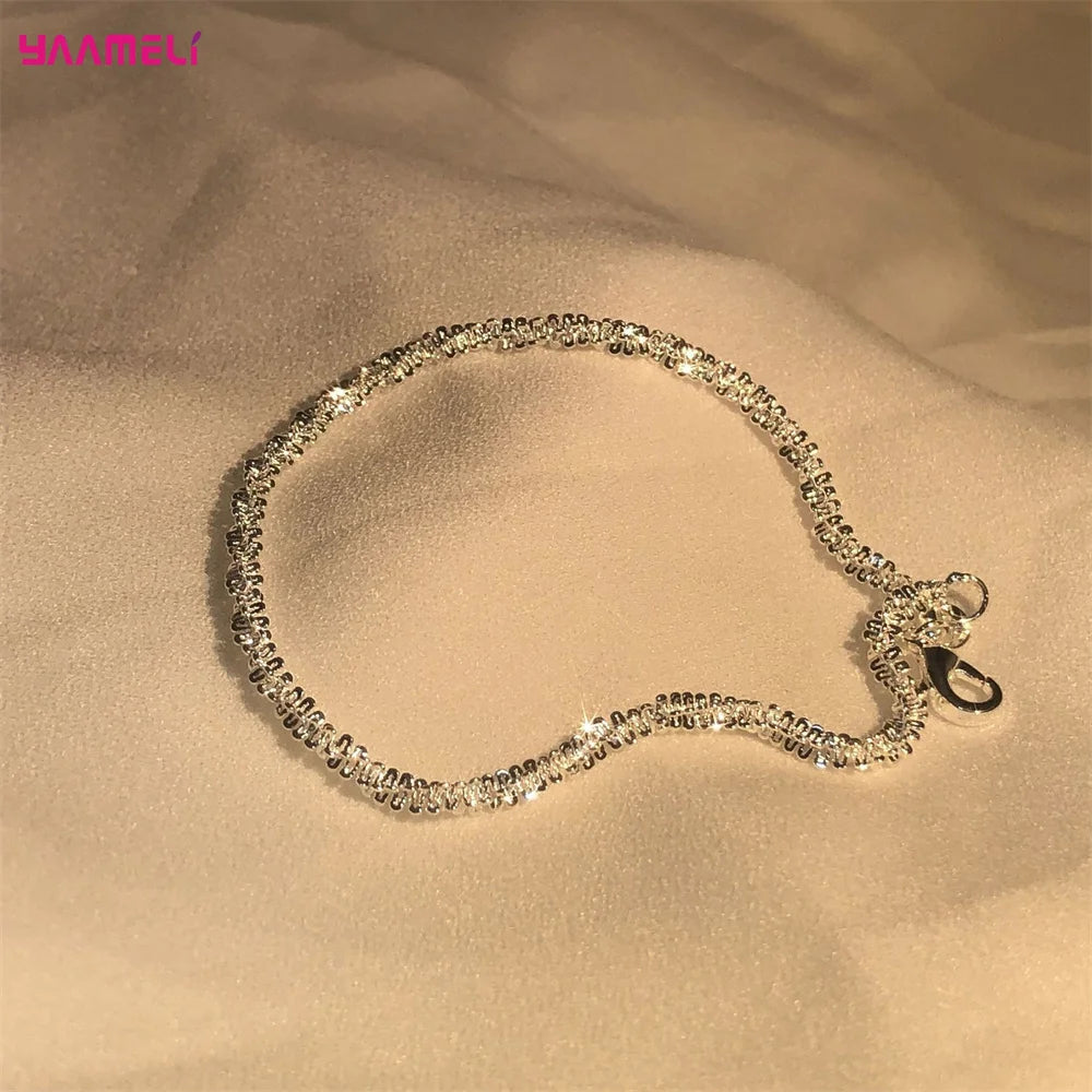 925 Sterling Silver Zircon Bracelet