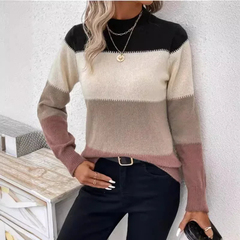 Women's Striped Knit Sweater