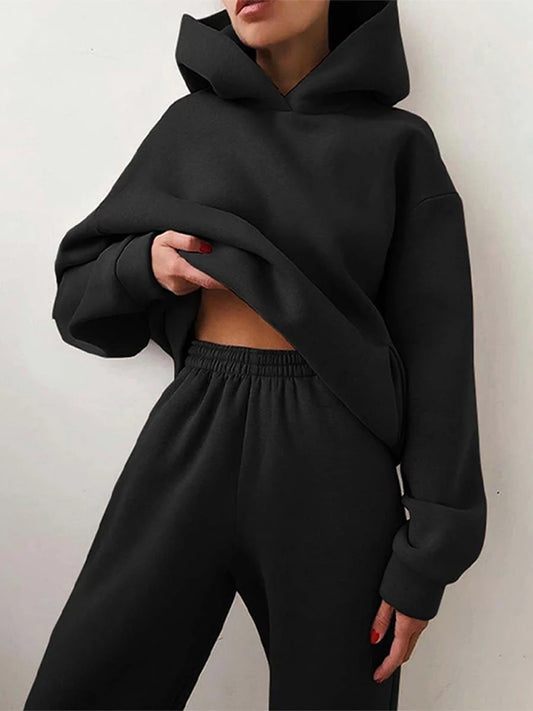 Casual Hooded Two-Piece Set