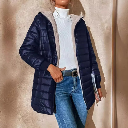 Women's Quilted Hooded Jacket