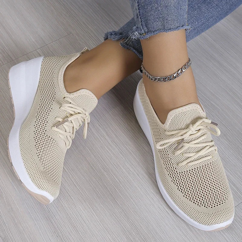 Women's Mesh Platform Sneakers