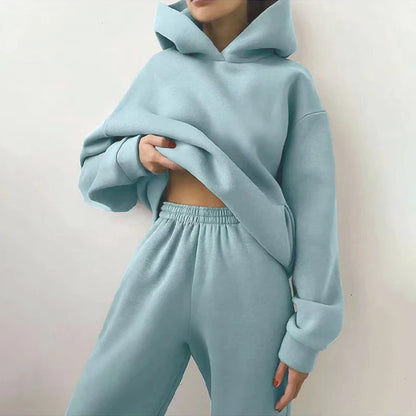 Casual Hooded Two-Piece Set