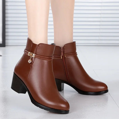 Women's Genuine Leather Ankle Boots