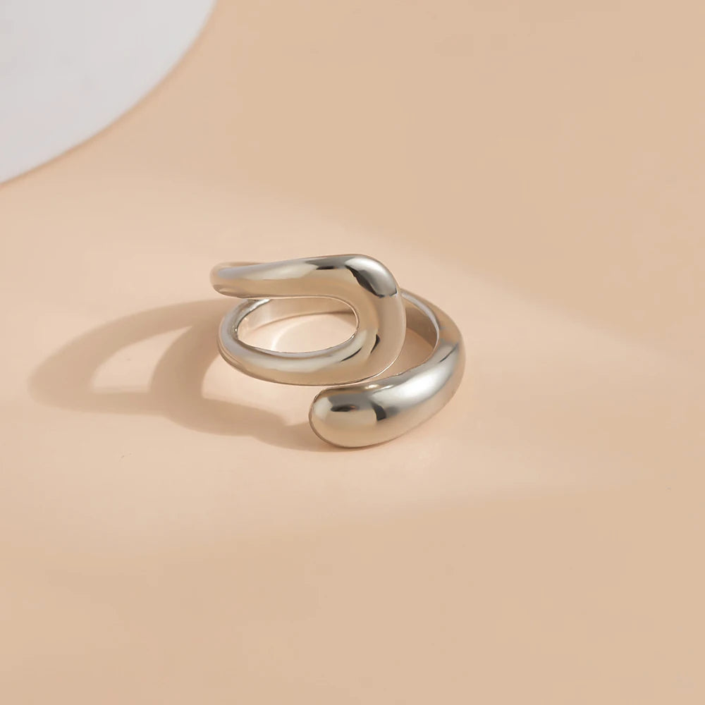 Trendy Geometric Metal Ring