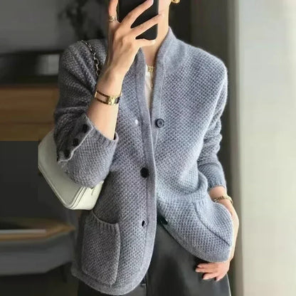 Women's Single-Breasted Button Cardigan