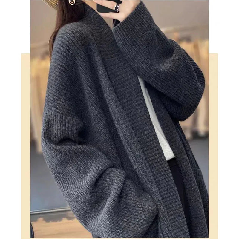 Women's Casual Warm Long Cardigan Sweater