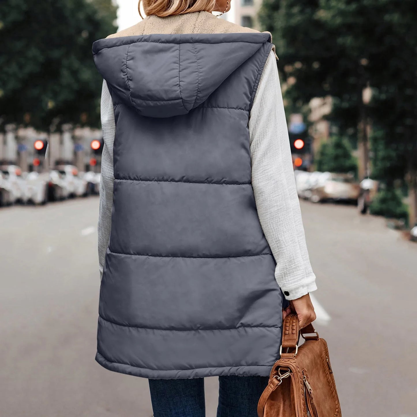 Women's Reversible Fleece Vest