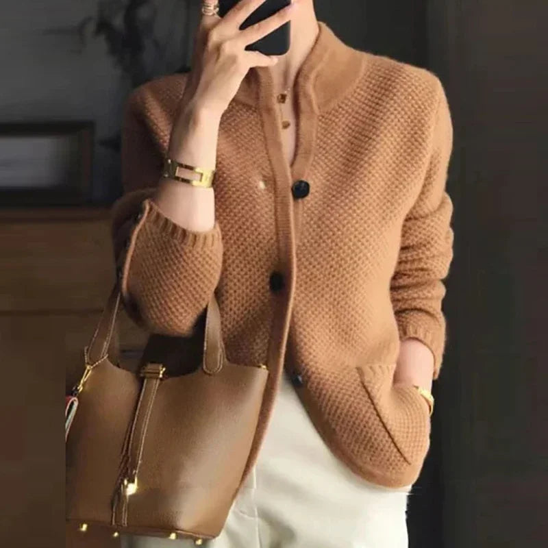 Women's Single-Breasted Button Cardigan