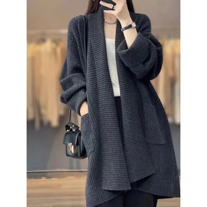 Women's Casual Warm Long Cardigan Sweater