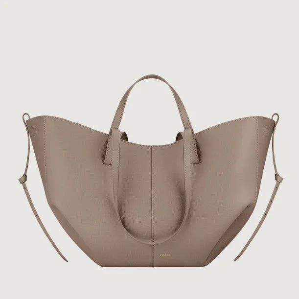 Elegant Leather Bucket Bag