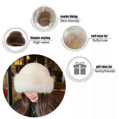 Women's Faux Fur Bucket Hat