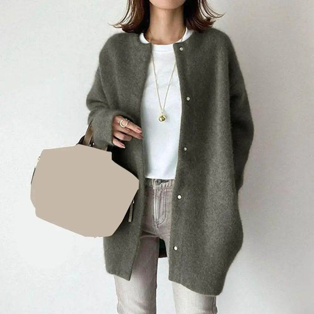 Women's Loose Fit Mid-Length Coat