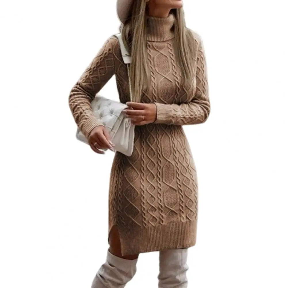 Women's Turtleneck Sweater Dress