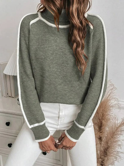 Cozy Turtleneck Loose Knit Sweater