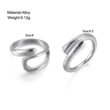 Trendy Geometric Metal Ring