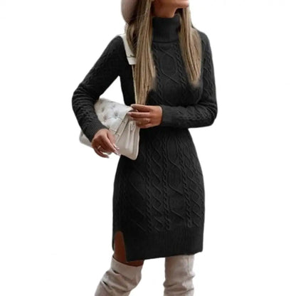 Women's Turtleneck Sweater Dress