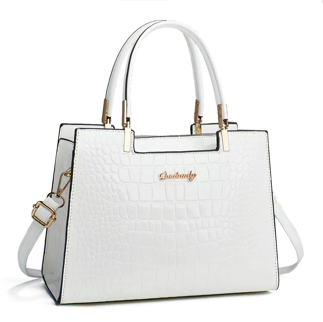 Chic Serpentine Pattern PU Leather Tote