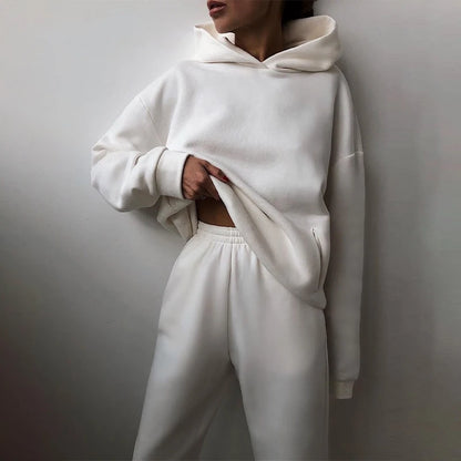 Casual Hooded Two-Piece Set