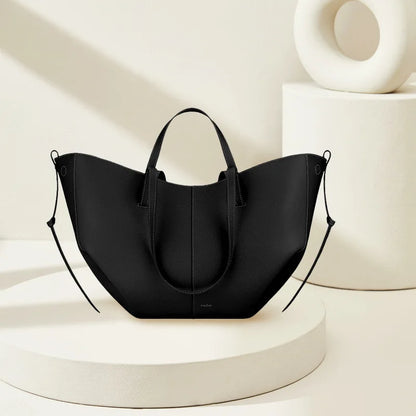 Elegant Leather Bucket Bag