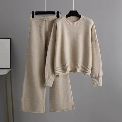 Indie Folk Knit Two-Piece Set