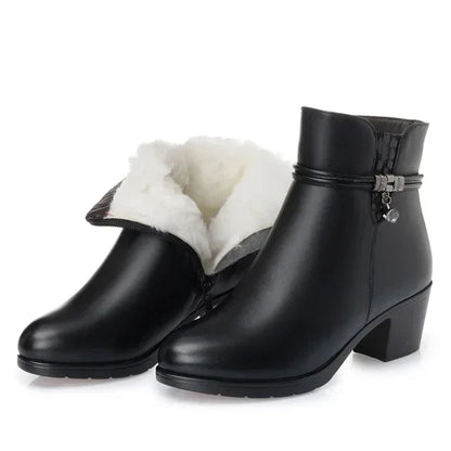 Women's Genuine Leather Ankle Boots