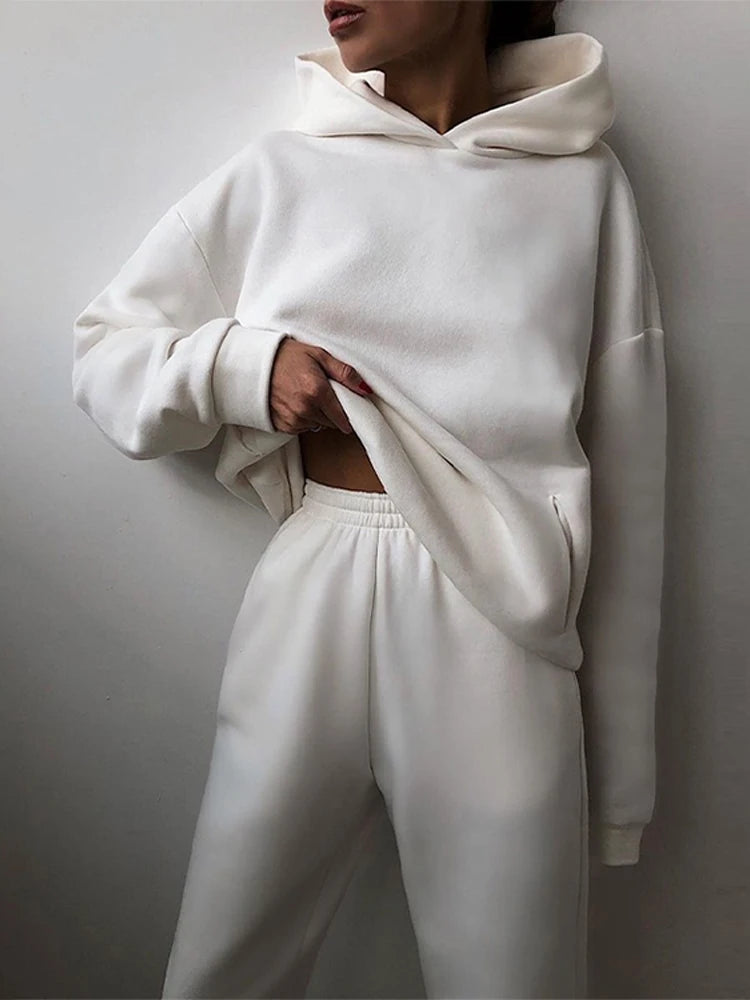 Casual Hooded Two-Piece Set