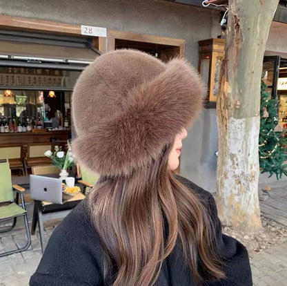 Women's Faux Fur Bucket Hat