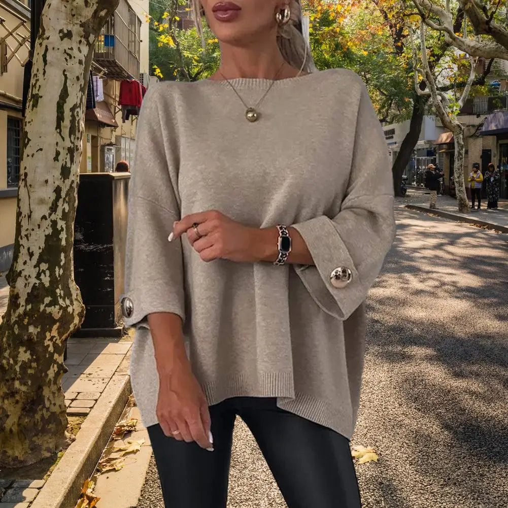 Women's Casual Long Sleeve Knit Top