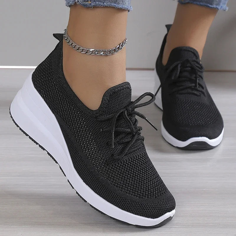 Women's Mesh Platform Sneakers