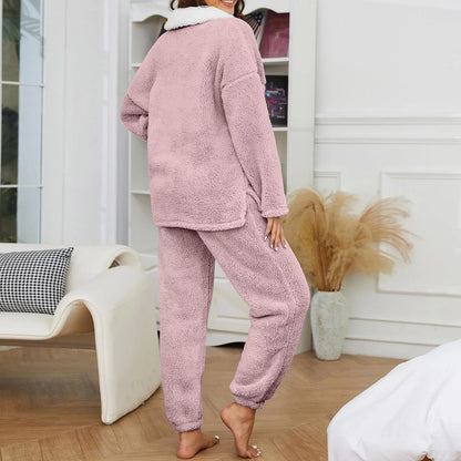 Women’s Fluffy Fleece Pajama Set