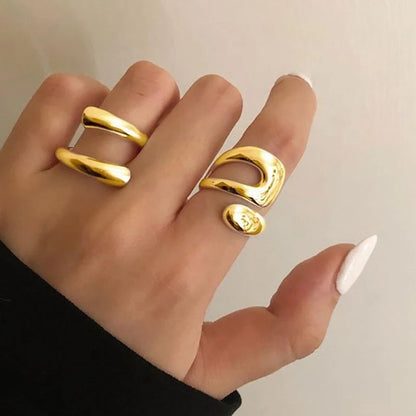 Trendy Geometric Metal Ring